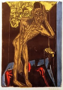 Schlemihl nella solitudine della stanza da Ernst Ludwig Kirchner